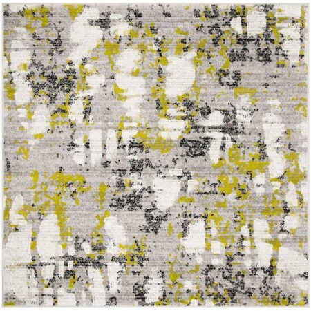 Safavieh 6 ft. 7 in. x 6 ft. 7 in. ContemporarySkyler Power Loom Area Rug Grey & Green SKY193G-6SQ
